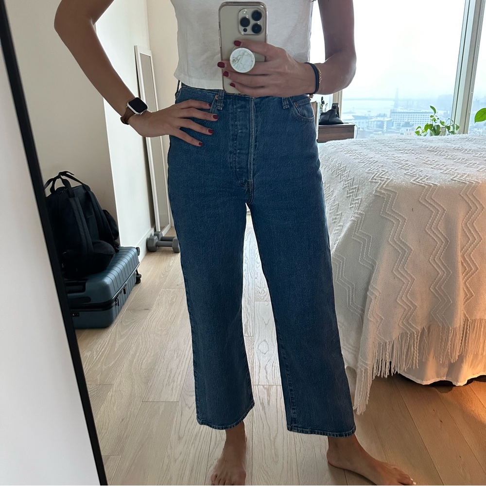 Levi’s Ribcage Straight Ankle Jeans Size 27 in Georgie